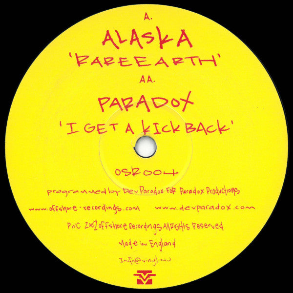 Alaska / Paradox ‎- Rare Earth / I Get A Kick Back 12"