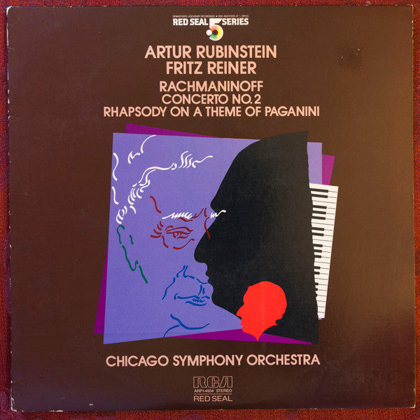 Artur Rubinstein, Fritz Reiner, Rachmaninoff, Chicago Symphony Orchestra – Concerto No. 2 / Rhapsody On A Theme Of Paganini LP