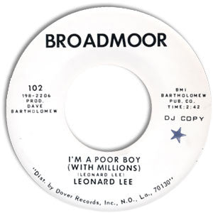 Leonard Lee – I'm A Poor Boy (With Millions) / Since You Been Gone (Promo) 7"