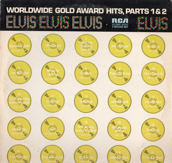 Elvis Presley – Worldwide Gold Award Hits, Parts 1 & 2 2LP