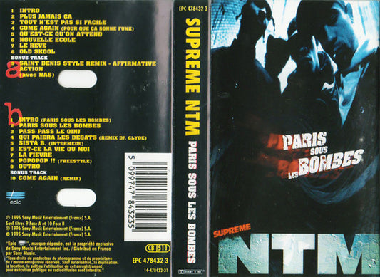 Suprême NTM – Paris Sous Les Bombes Cassette