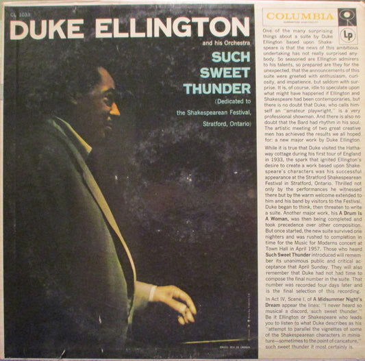 Duke Ellington And His Orchestra – Such Sweet Thunder LP