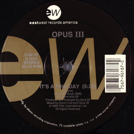 Opus III - It's A Fine Day 12"