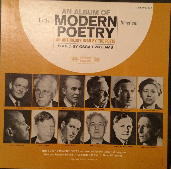 Various – An Album Of Modern Poetry British & American: An Anthology Read By The Poets 3LP Boxset