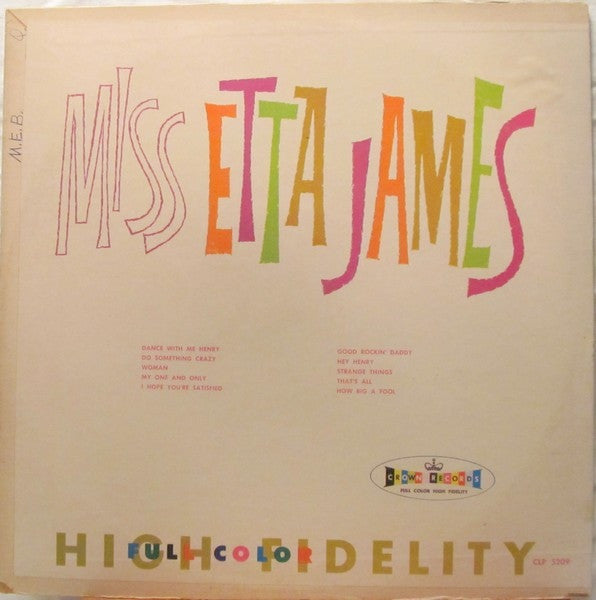 Etta James - Miss Etta LP