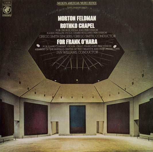 Morton Feldman - Rothko Chapel / For Frank O'Hara LP
