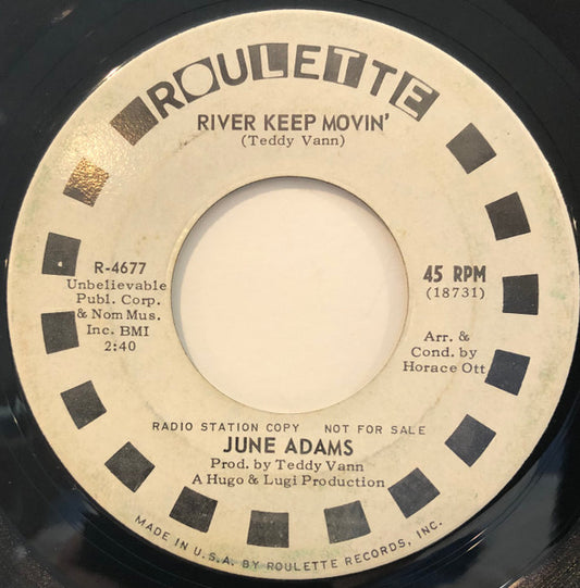 June Adams – River Keep Movin' (Promo) 7"