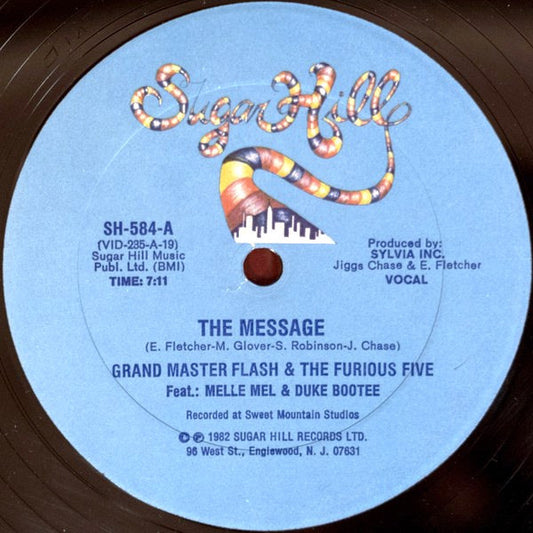 Grand Master Flash & The Furious Five* Feat.: Melle Mel & Duke Bootee – The Message 12"