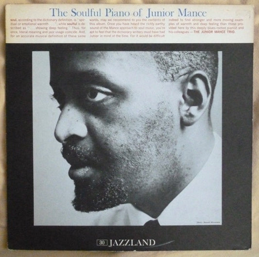 Junior Mance – The Soulful Piano Of Junior Mance MONO LP