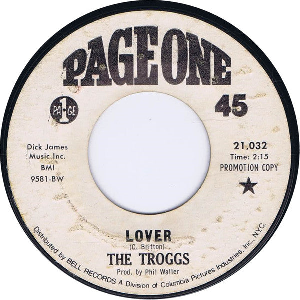 The Troggs – Lover 7"