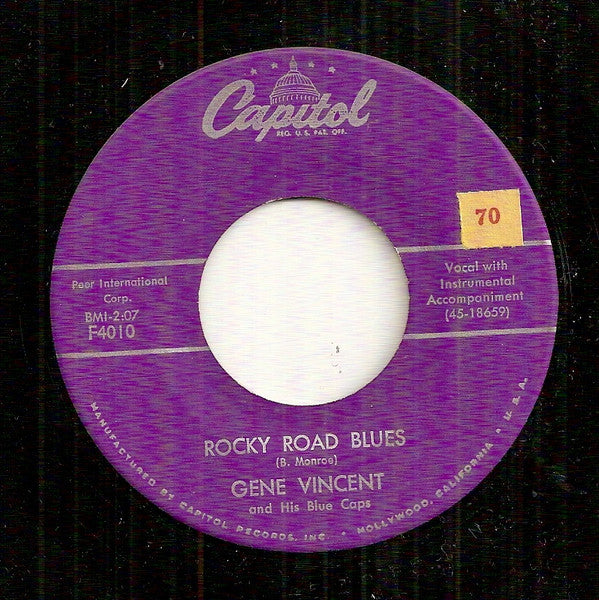 Gene Vincent And His Blue Caps - Rocky Road Blues / Yes I Love You Baby 7"