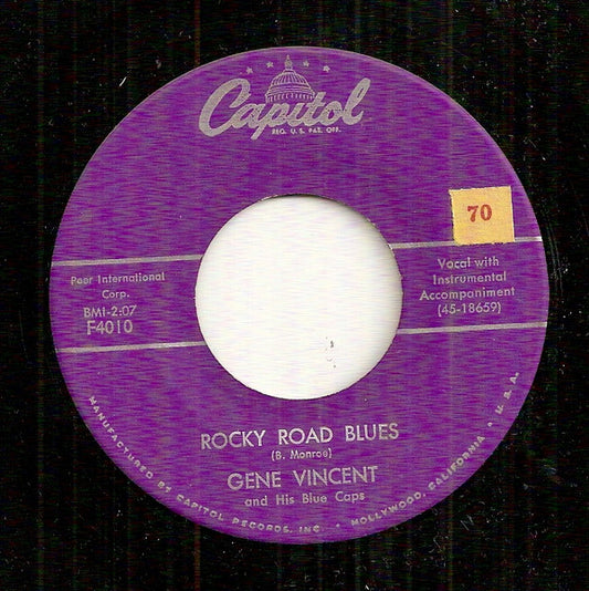 Gene Vincent And His Blue Caps - Rocky Road Blues / Yes I Love You Baby 7"