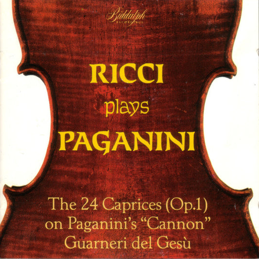 Ricci, Paganini - The 24 Caprices (Op.1) On Paganini's “Cannon” Guarneri Del Gesú CD