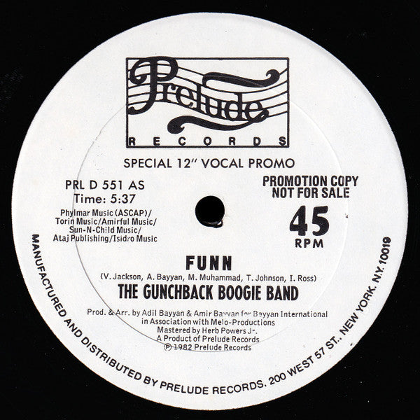 The Gunchback Boogie Band – Funn 12"