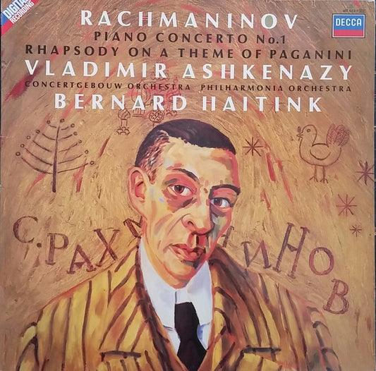 Rachmaninov / Vladimir Ashkenazy - Piano Concerto No. 1 / Rhapsody On A Theme Of Paganini LP