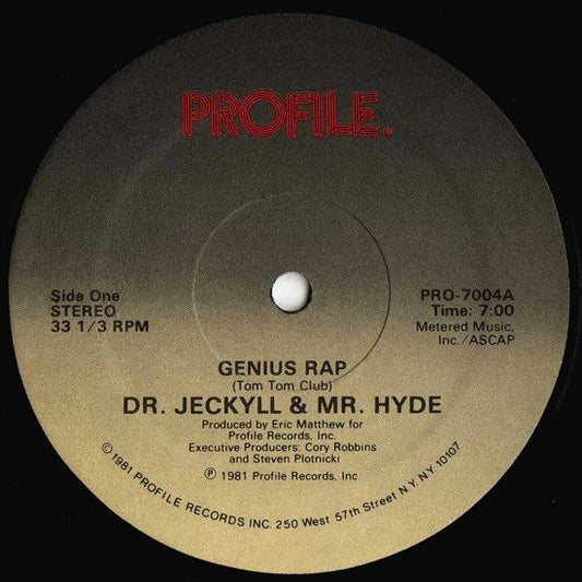 Dr. Jeckyll & Mr. Hyde - Genius Rap 12"