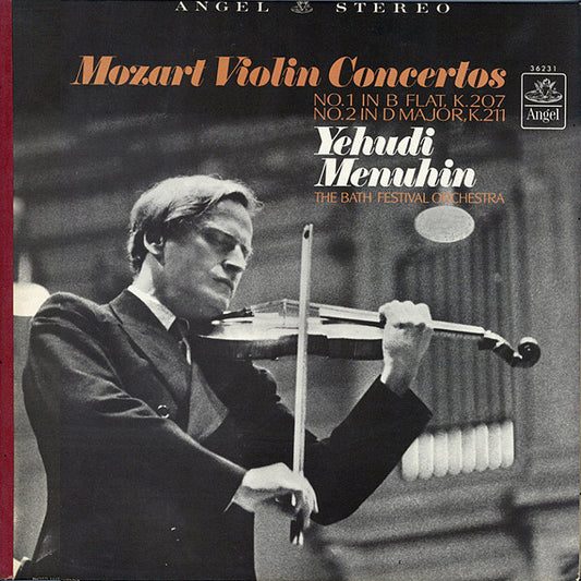Mozart, Yehudi Menuhin, The Bath Festival Orchestra – Mozart Violin Concertos Nos. 1 & 2 LP