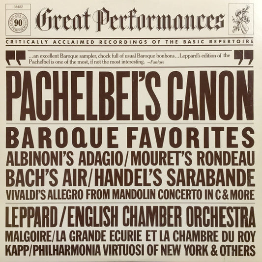 Various – Great Baroque Favorites LP