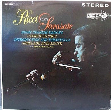 Ruggiero Ricci - Ricci Plays Sarasate LP