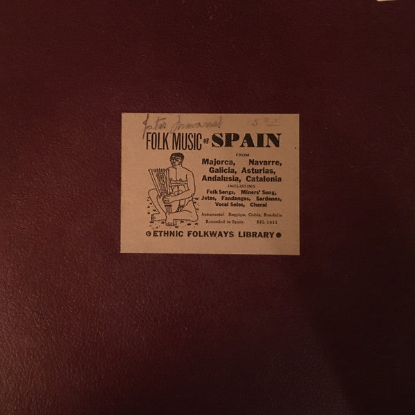 Various Artists - Folk Music Of Spain LP
