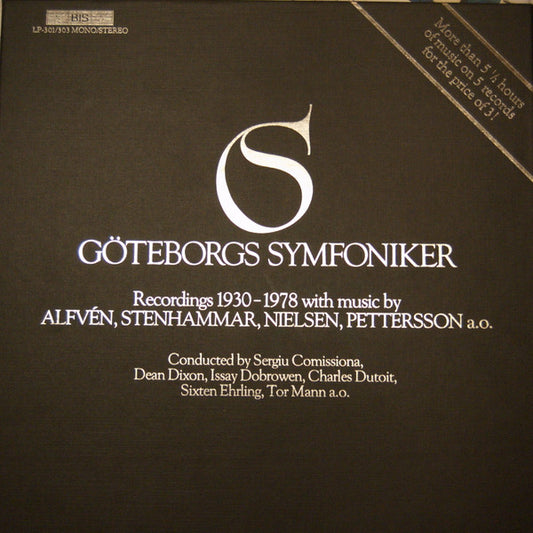 Gothenburg Symphony Orchestra – Recordings 1930-1978 with music by Alfvén, Stenhammar, Nielsen, Pettersson a.o. 5LP