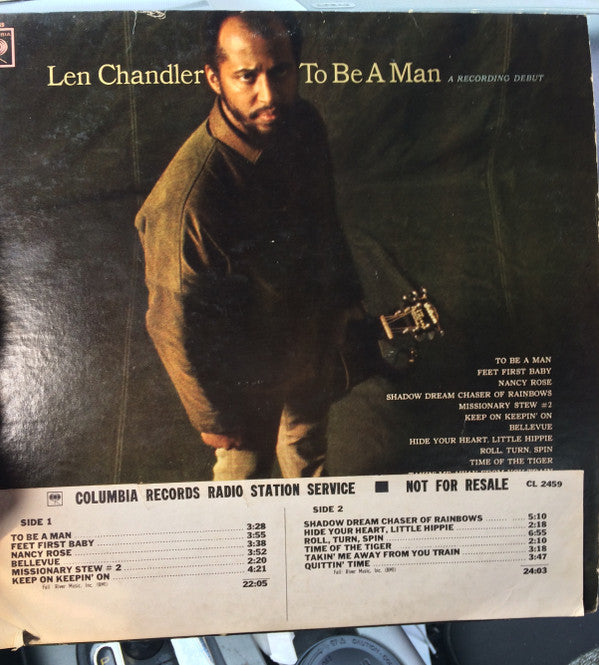 Len Chandler – To Be A Man A Recording Debut LP