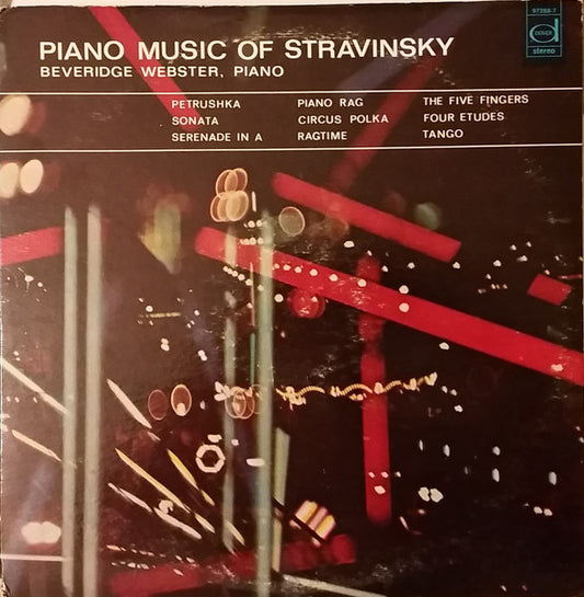 Igor Stravinsky, Beveridge Webster – Piano Music Of Stravinsky 2LP