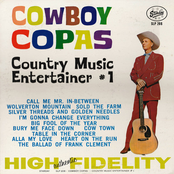 Cowboy Copas – Country Music Entertainer No. 1 LP