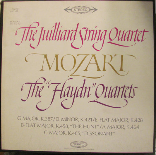 Mozart / Juilliard String Quartet - The "Haydn" Quartets 3LP