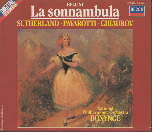 Bellini - Sutherland, Pavarotti, Ghiaurov - National Philharmonic Orchestra, Bonynge – La Sonnambula CD BOXSET