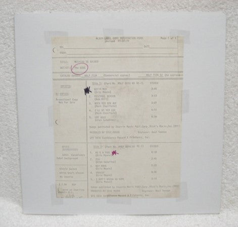 The Godz  – Nothing Is Sacred (Test Pressing) LP
