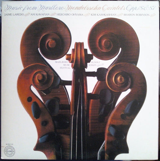 Mendelssohn, Jaime Laredo, Ani Kavafian, Heiichiro Ohyama, Kim Kashkashian, Sharon Robinson – Quintets Opp. 18 & 87 LP