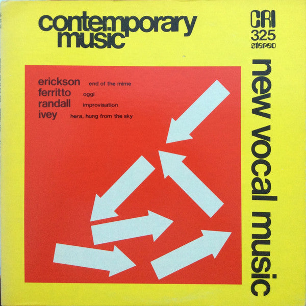 Various – New Vocal Music LP