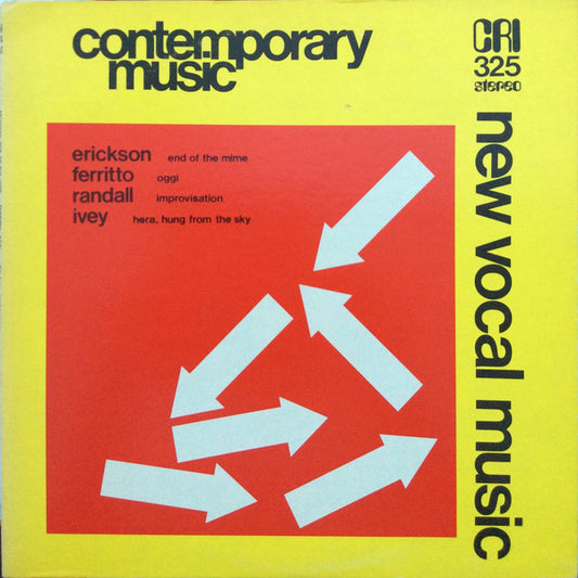 Various – New Vocal Music LP