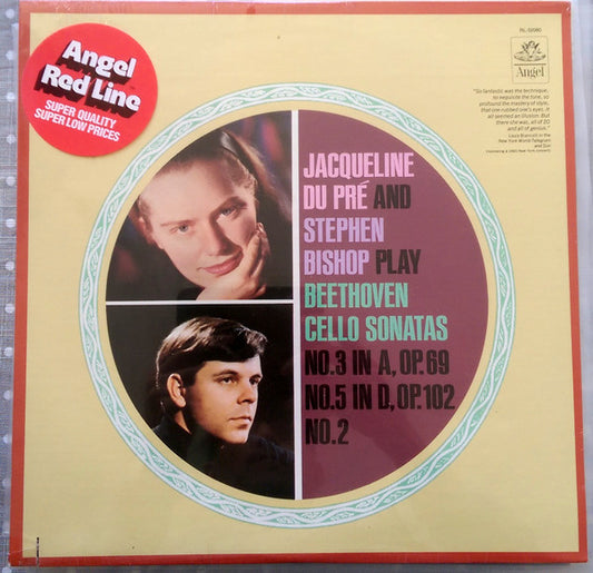 Jacqueline Du Pré And Stephen Bishop Play Beethoven – Cello Sonatas No 3 In A, Op. 69 / No 5 In D, Op. 102 No. 2 LP