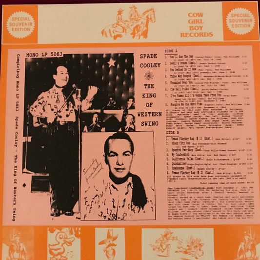 Spade Cooley – The King Of Western Swing (Mono) LP