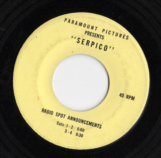 No Artist - Serpico Radio Spot Announcements 7"