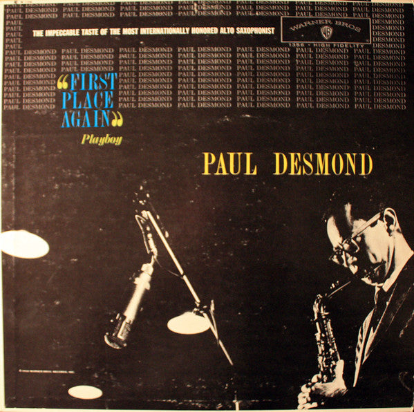 Paul Desmond ‎– "First Place Again" Playboy (1960 mono pressing) LP