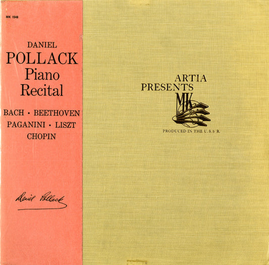 Daniel Pollack, Bach, Beethoven, Paganini, Liszt, Chopin – Piano Recital LP