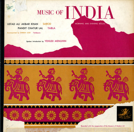Ustad Ali Akbar Khan & Pandit Chatur Lal  – Music Of India: Morning And Evening Rāgas LP