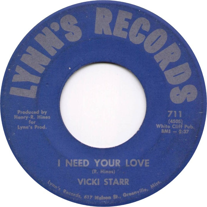 Vicki Starr – Cut Me Loose 7"