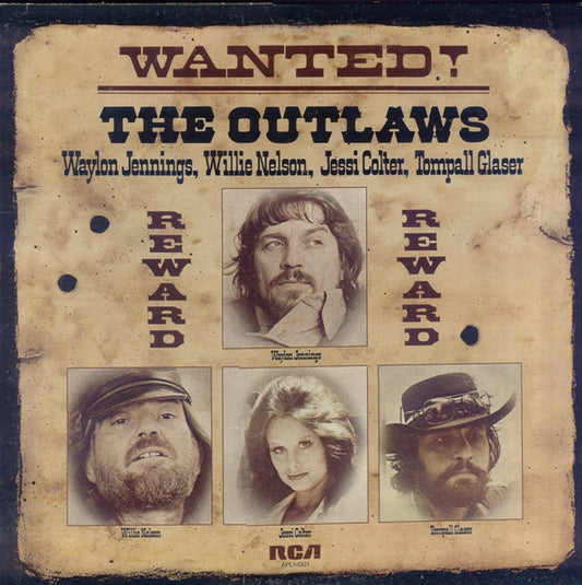 Waylon Jennings, Willie Nelson, Jessi Colter, Tompall Glaser - Wanted! The Outlaws LP